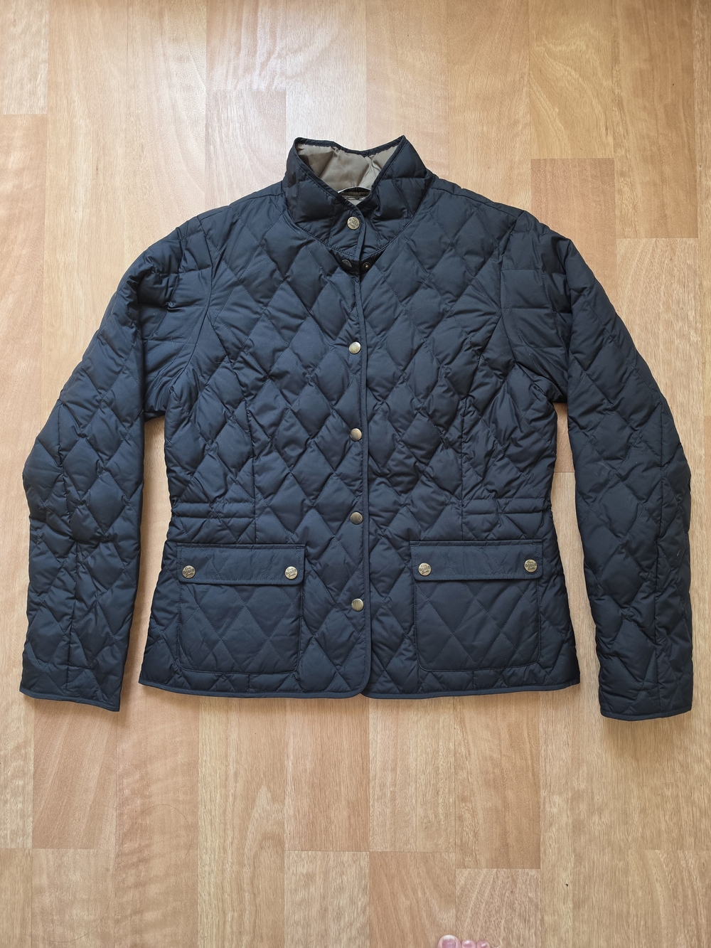 🍂EDDIE BAUER🍂Diamond Quilted, Down, Riding🐎Equestrian-Style Jacket, BLACK, M